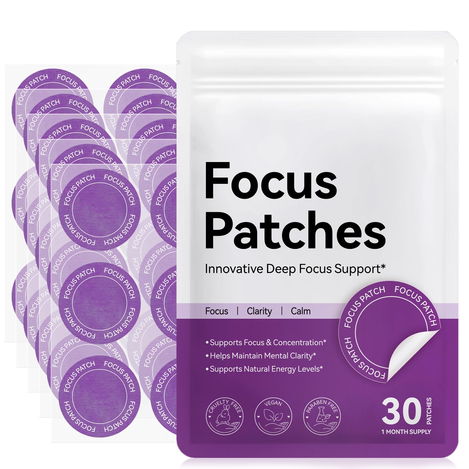 WELOSUER Focus Patches front view with packaging