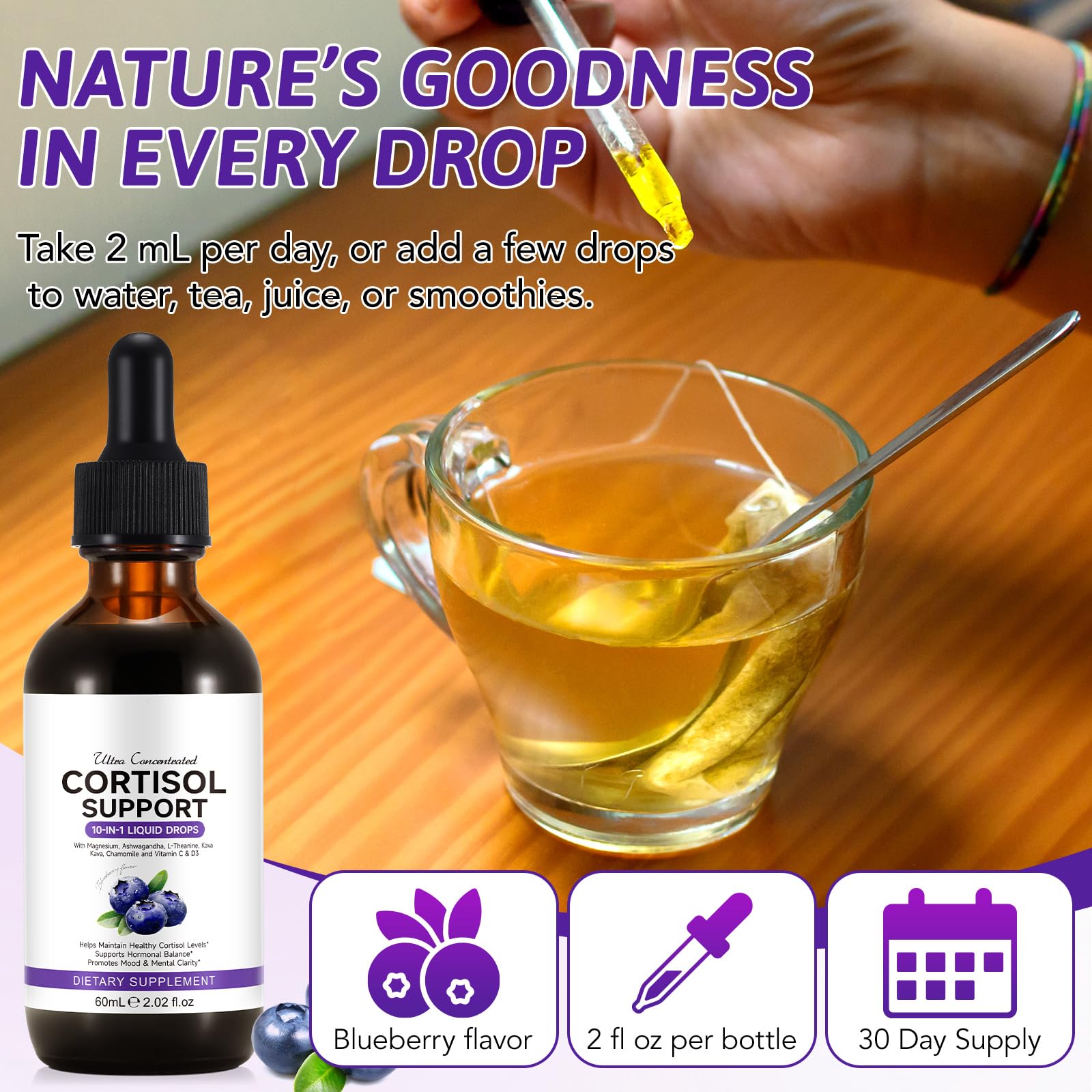 WELOSUER St. John's Wort Liquid Drops on a kitchen counter