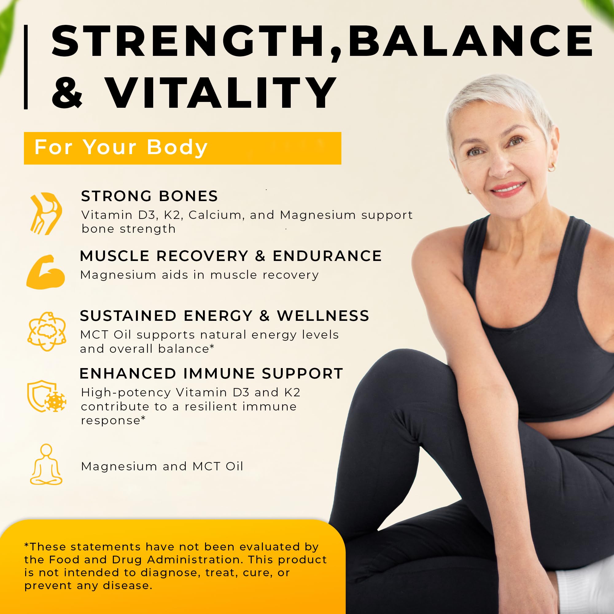 WELVIUM Liquid Vitamin D3 K2 with organic lecithin and MCT oil