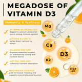 WELVIUM Liquid Vitamin D3 K2 with Vitamin A