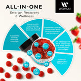WELVIUM Magnesium Glycinate Gummies close-up of gummies