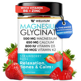 WELVIUM Magnesium Glycinate Gummies front view with packaging