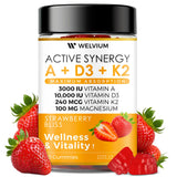 WELVIUM Vitamin D3 + K2 MK-7 Gummies front view