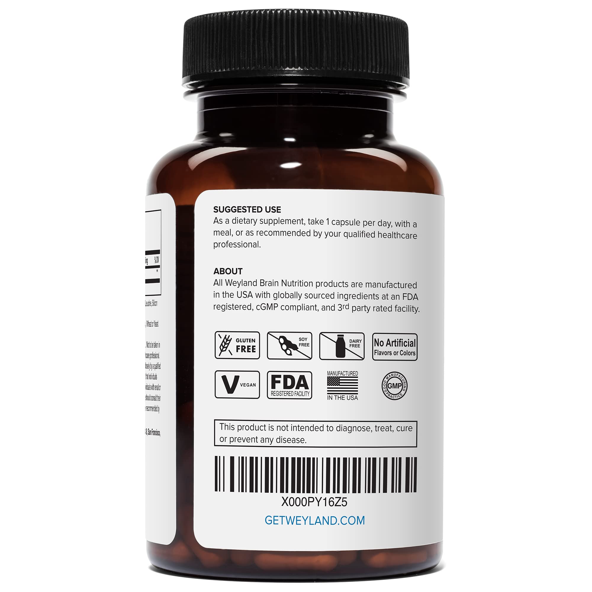 Weyland Lithium Orotate capsules on a wooden surface