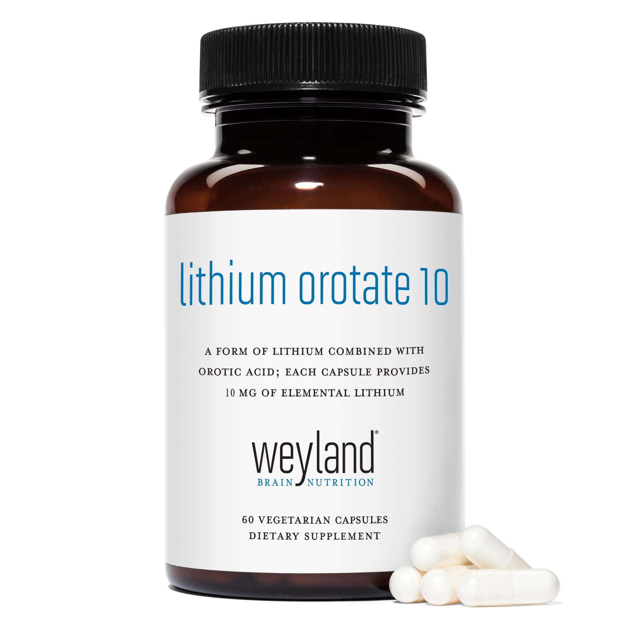 Weyland Lithium Orotate product packaging with ingredients list