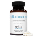 Weyland Lithium Orotate product packaging with ingredients list