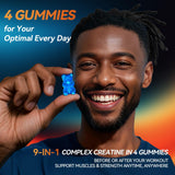 Weynrdy Creatine Gummies nutritional information on packaging
