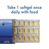 WHC Fish Oil Softgels displayed with a measuring spoon