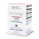 WHC Fish Oil Supplement 1150mg Omega-3 60 Softgels front view