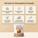 WHDEOW Ceylon Cinnamon Softgels with measuring spoon for dosage