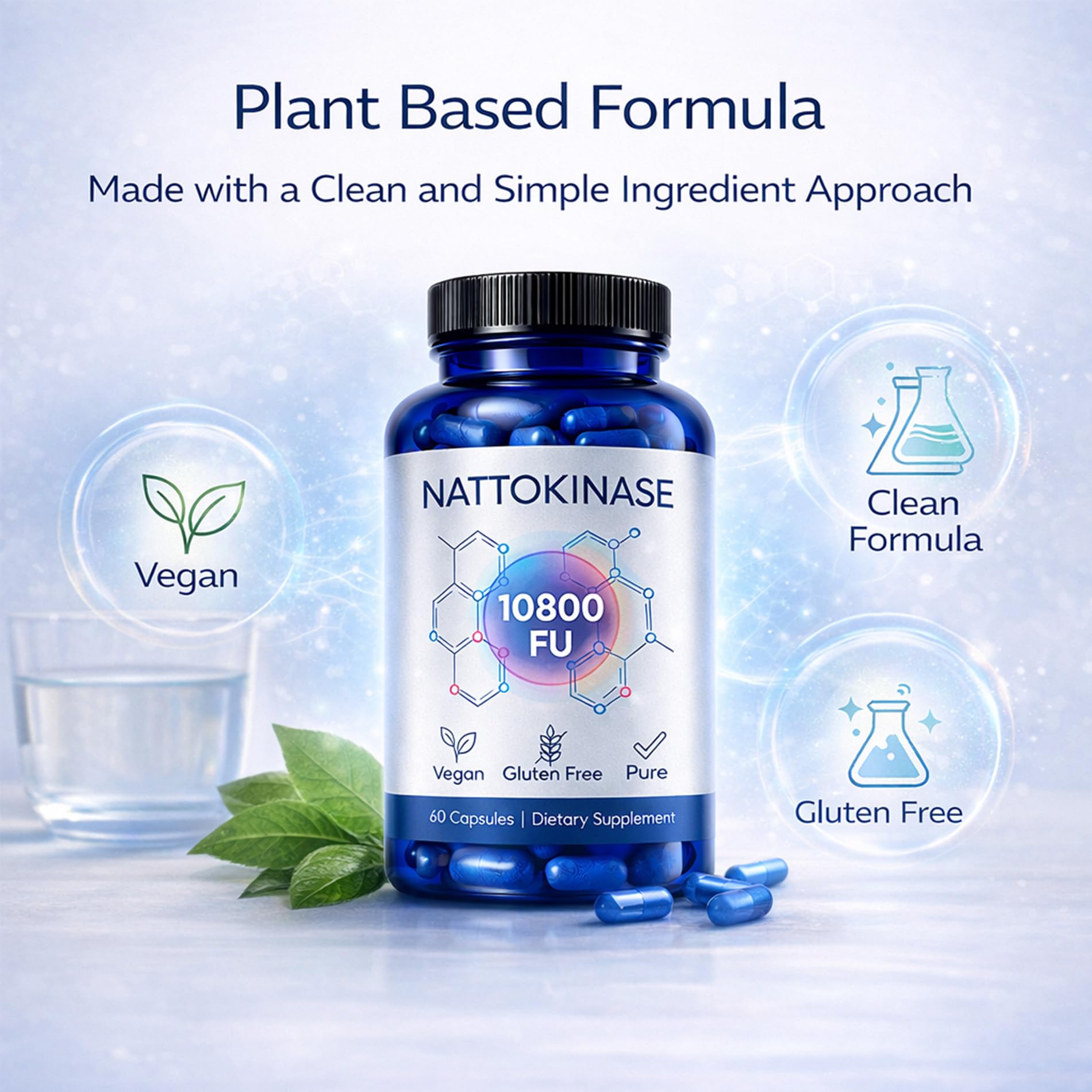 WHDEOW Nattokinase Capsules in a hand for size reference