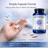 WHDEOW Nattokinase Capsules showing ingredient list