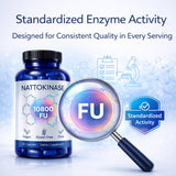 WHDEOW Nattokinase Capsules with a plant background