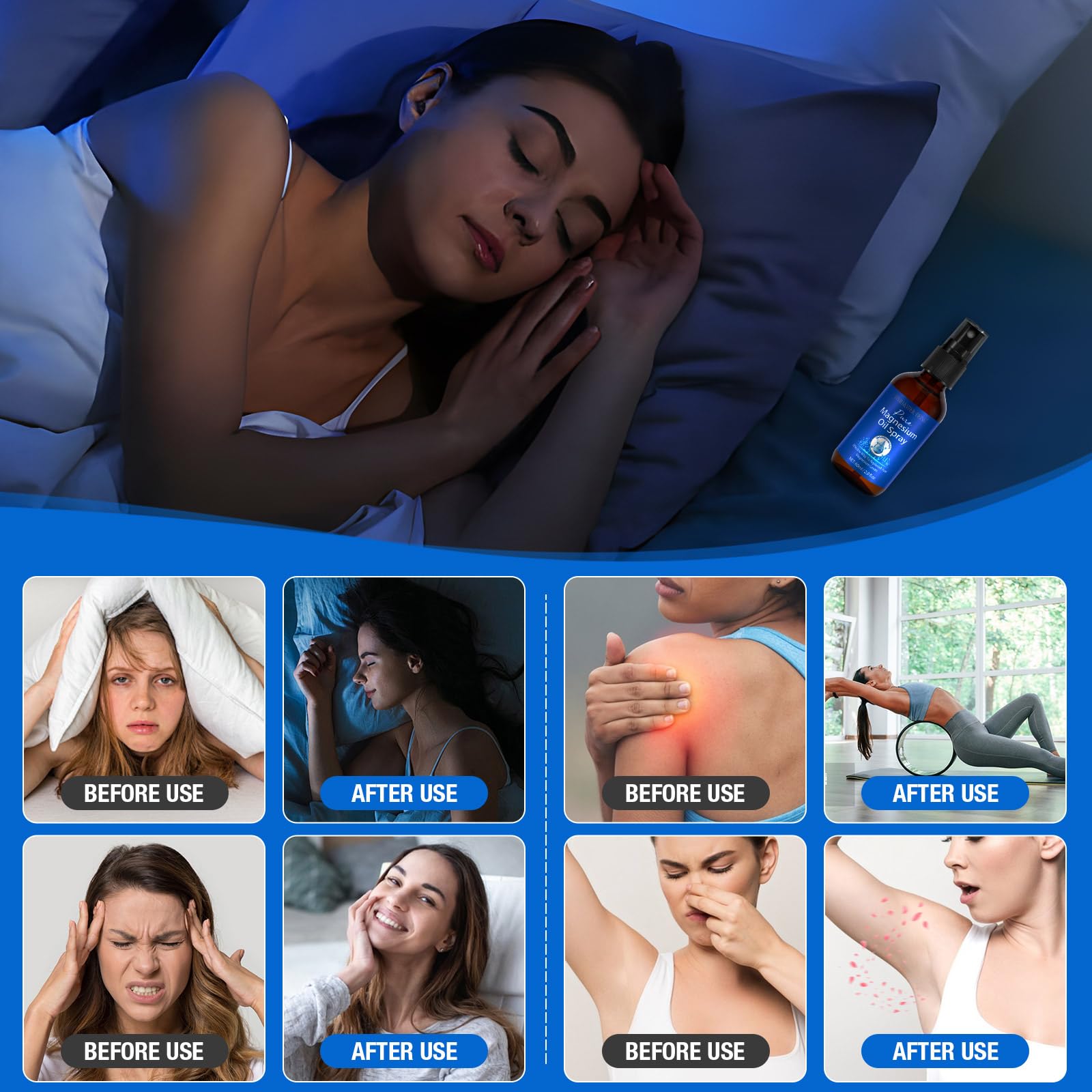 WHLH & WELL-BEING Magnesium Oil Spray 290g spray nozzle close-up