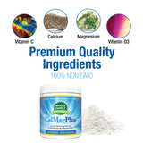 Whole Family Naturals CalMag Plus powder scoop and contents