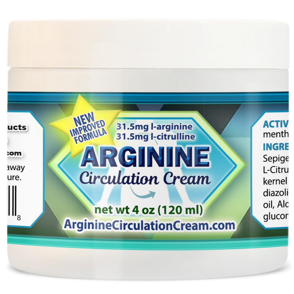 Whole Family Products Arginine Circulation Cream 168g front view