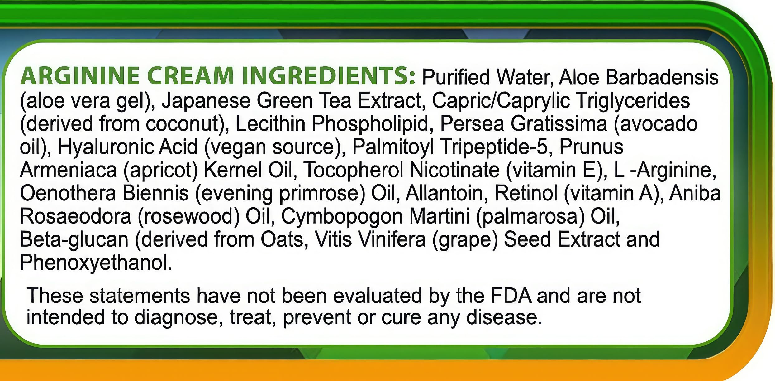 Whole Family Products L-Arginine Cream application on skin