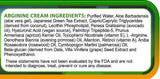 Whole Family Products L-Arginine Cream application on skin