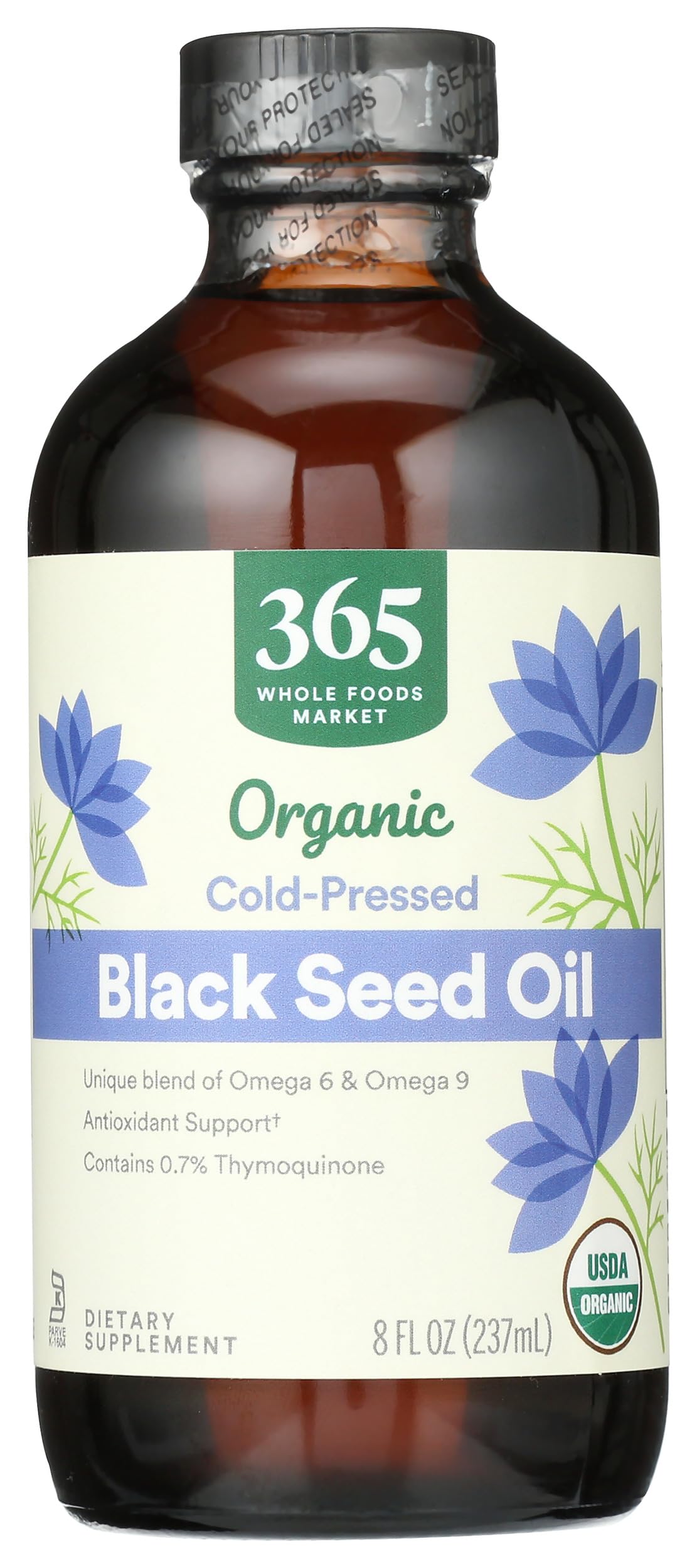 Whole Foods Market Black Seed Oil 8 fl oz front view