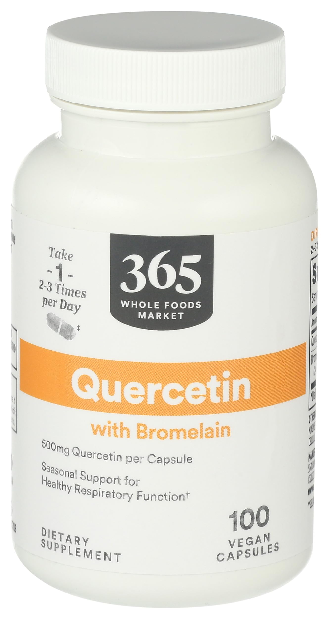 Whole Foods Market Bromelain Capsules 100 count front view