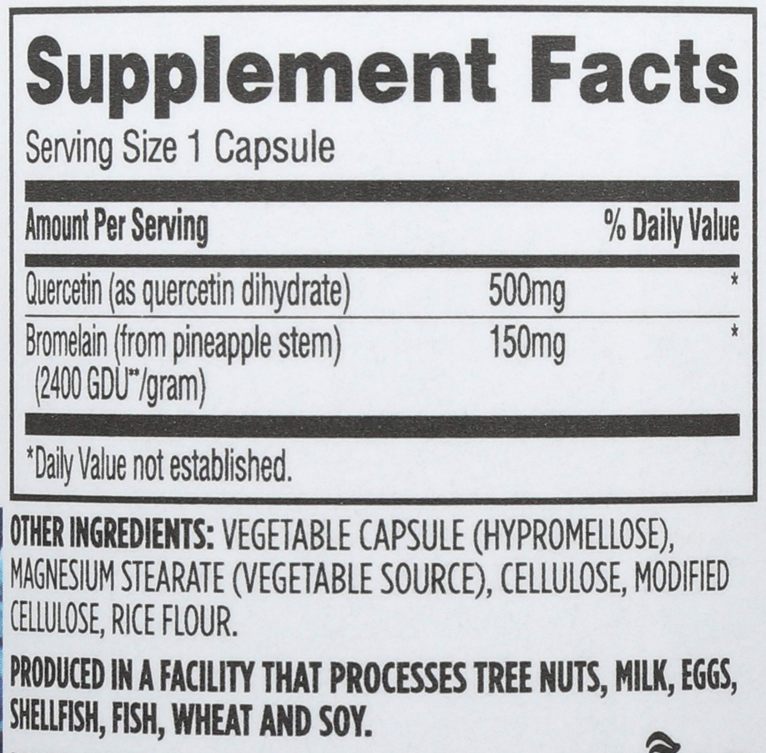 Whole Foods Market Bromelain Capsules bottle with label
