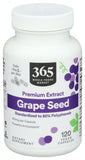 Whole Foods Market Grape Seed Extract 120 Vegan Capsules front view