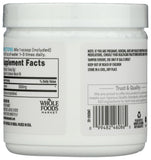 Whole Foods Market L-Glutamine Powder 8 oz back view