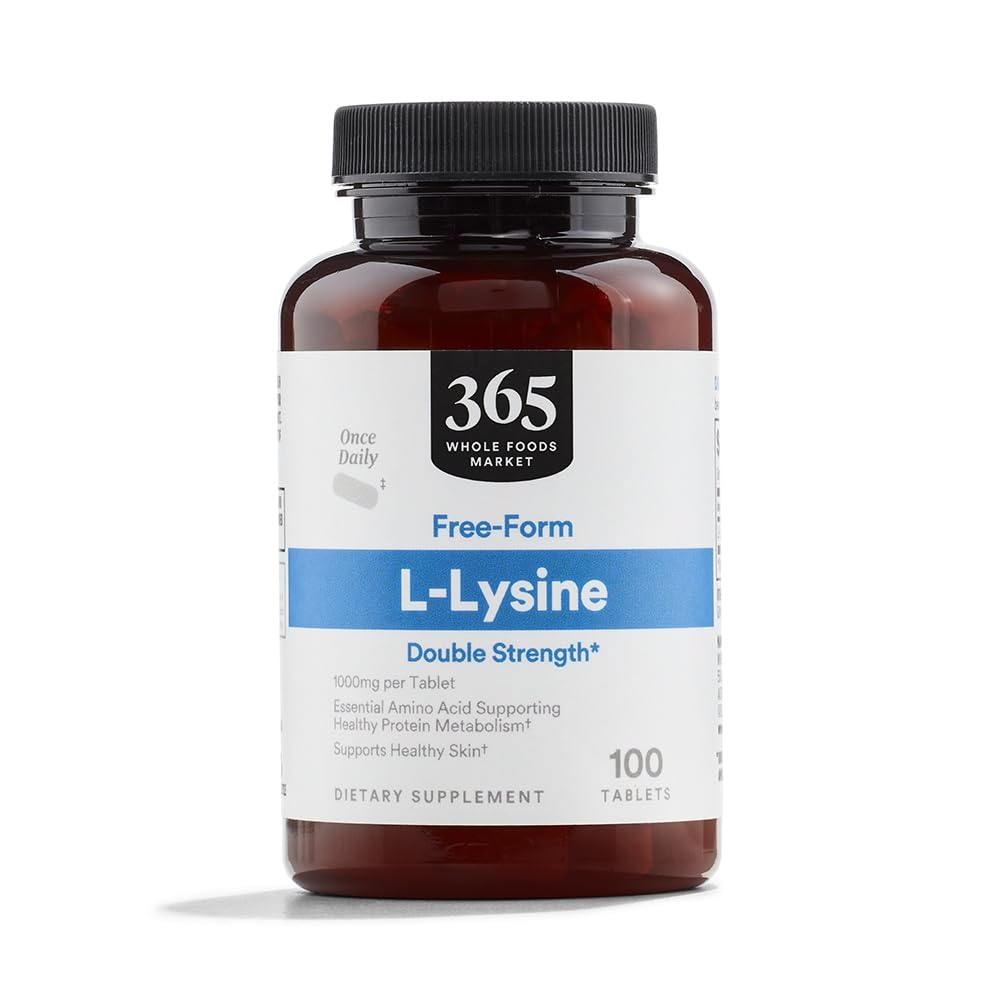 Whole Foods Market L-Lysine Capsules 100 Count front view