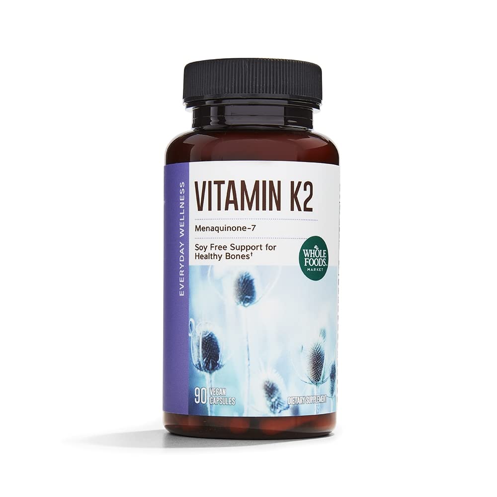 Whole Foods Market Vitamin K2 Capsules 90 count front view