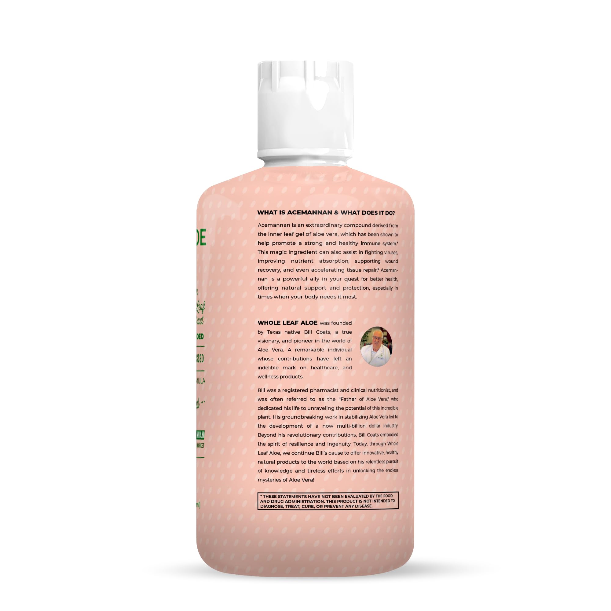 Whole Leaf Aloe Organic Aloe Vera Juice ingredients list
