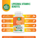 Whole Nature Liposomal Vitamin C 1200mg Capsules bottle with label