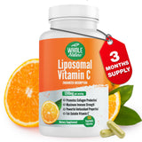 Whole Nature Liposomal Vitamin C 1200mg Capsules front view