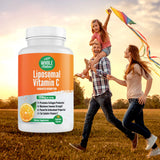 Whole Nature Liposomal Vitamin C 1200mg Capsules with measuring spoon