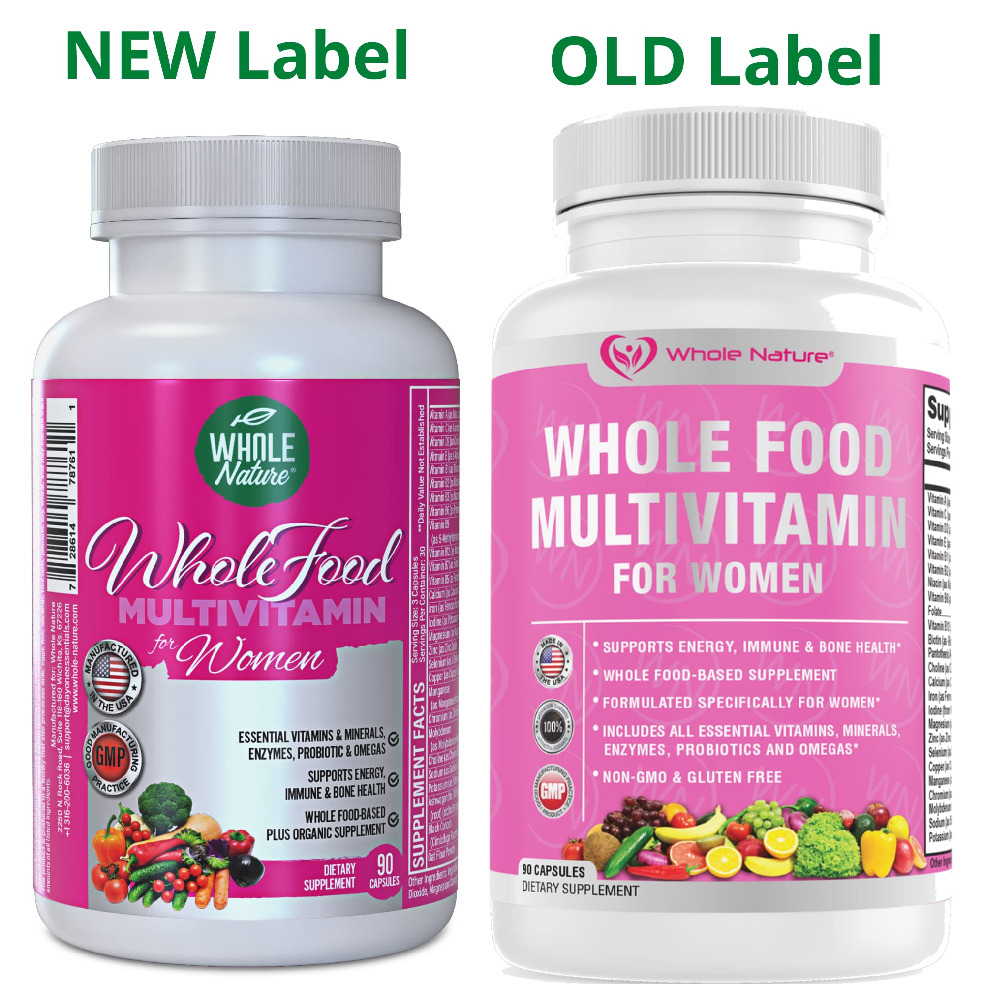 Whole Nature Multivitamins lifestyle shot with a glass of water