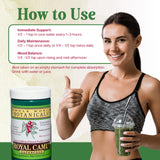 Whole World Botanicals Camu Camu Vitamin C Powder mixed in a drink