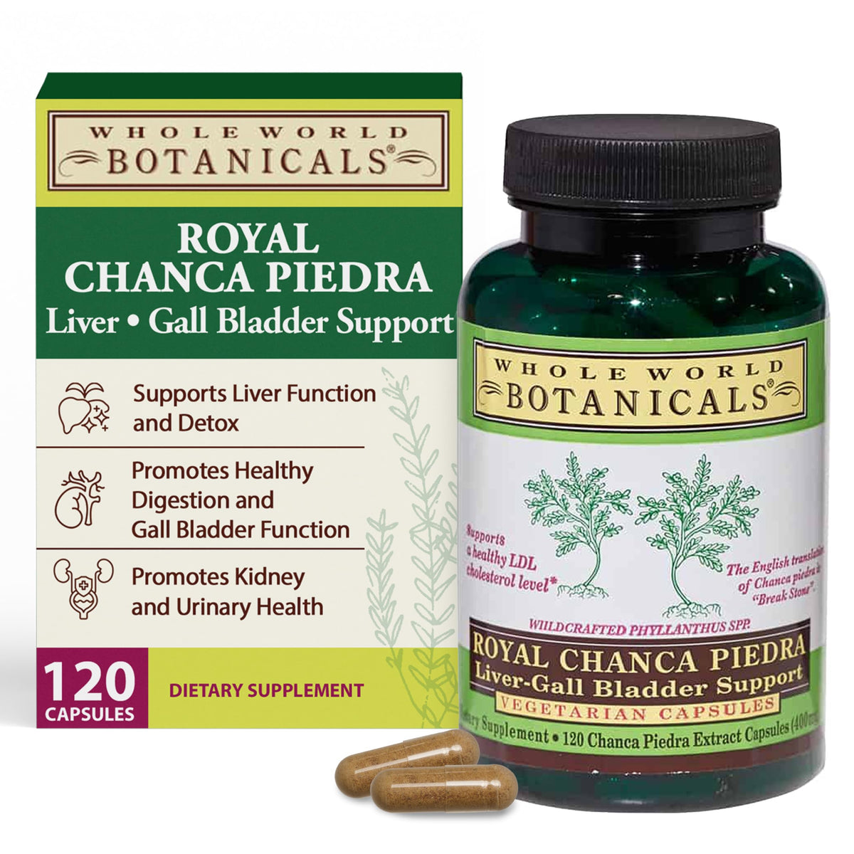 Whole World Botanicals Chanca Piedra Liquid Extract bottle front view