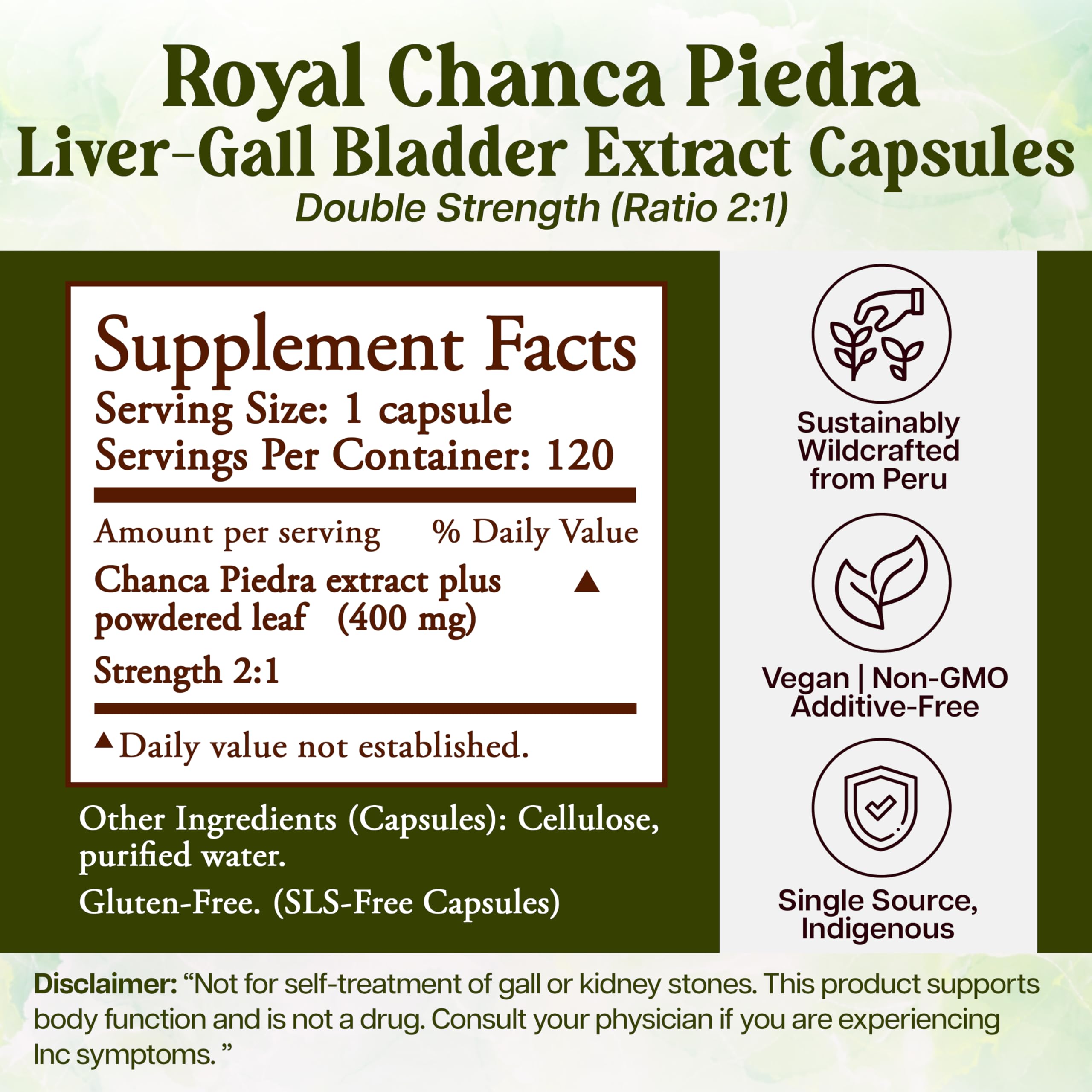 Whole World Botanicals Chanca Piedra Liquid Extract side view