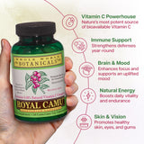 Whole World Botanicals Royal Camu Light Capsules bottle with label