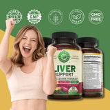 WHOLE WORLD WELLNESS Artichoke Liver Support Supplement bottle with a measuring cup