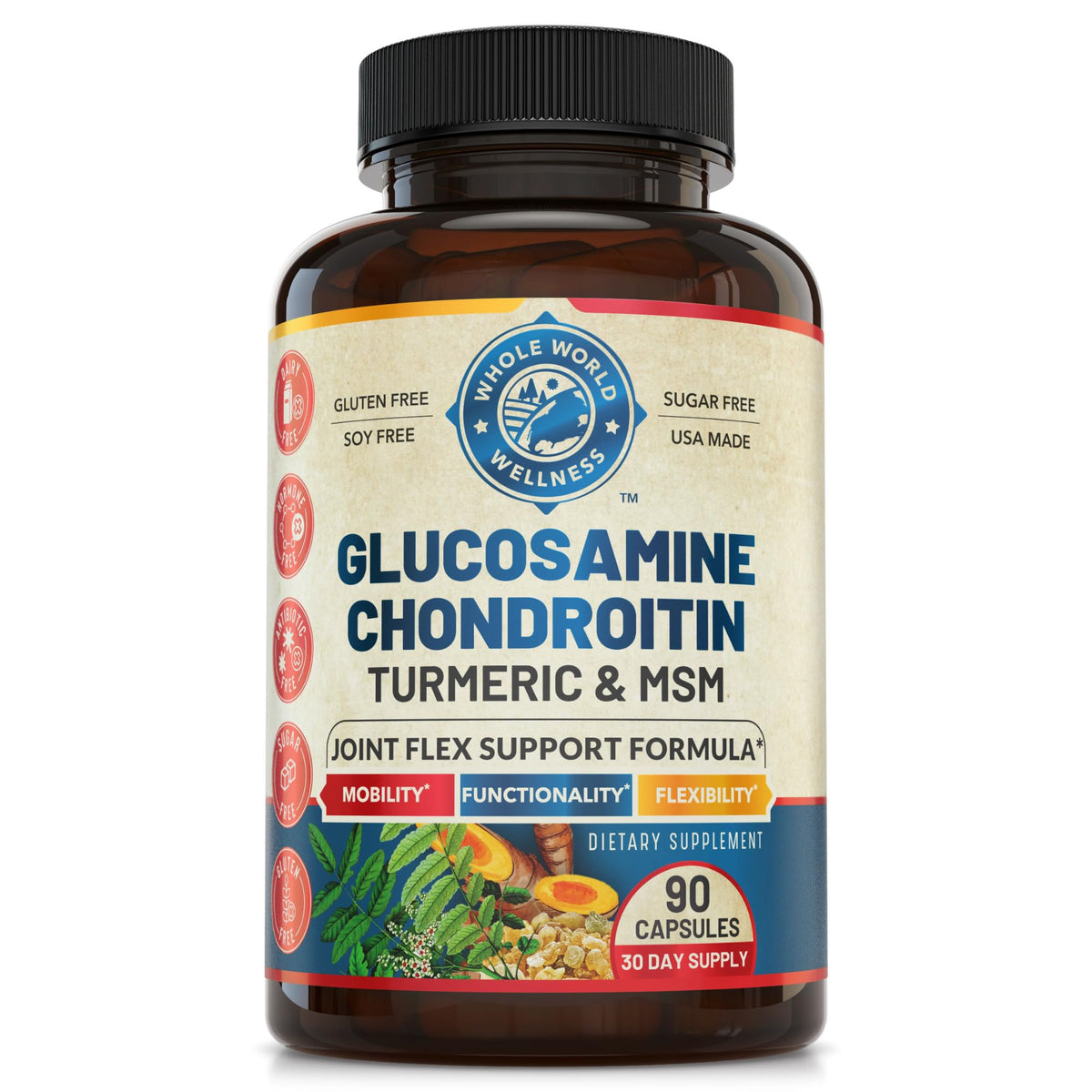 WHOLE WORLD WELLNESS Joint Support Supplement front view