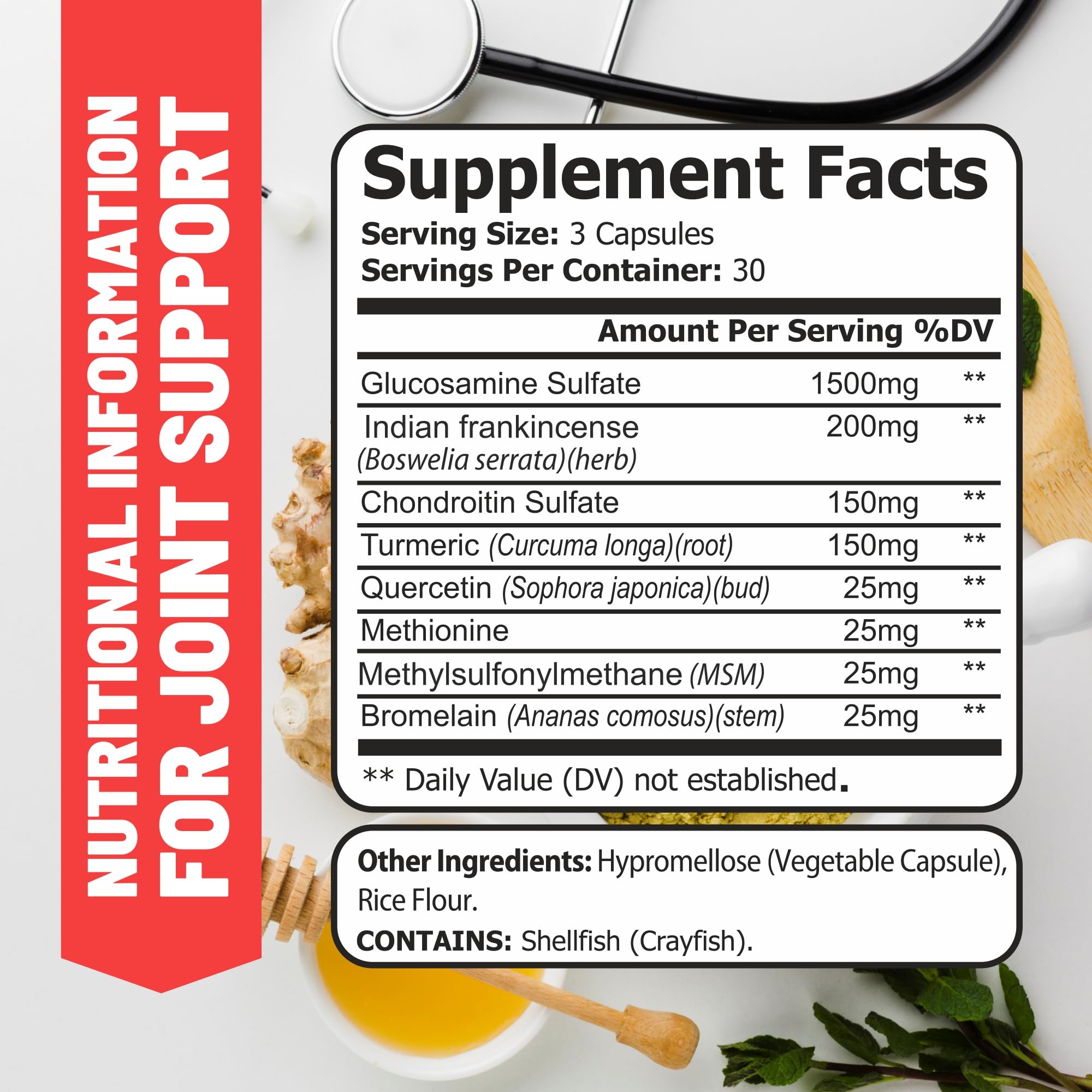 WHOLE WORLD WELLNESS Joint Support Supplement ingredients list
