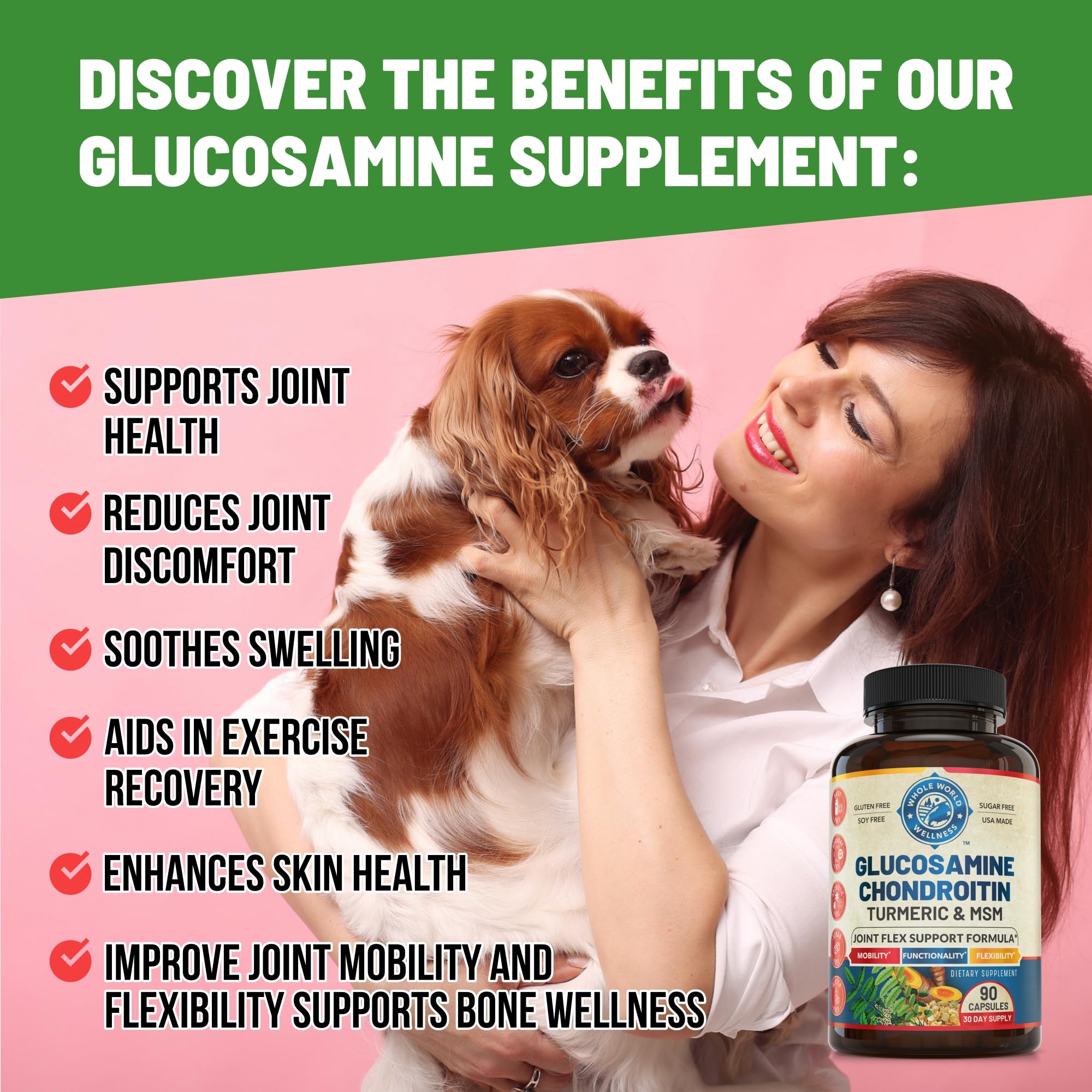 WHOLE WORLD WELLNESS Joint Support Supplement side view