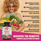 WHOLE WORLD WELLNESS Women's Multivitamin packaging with nutrition facts