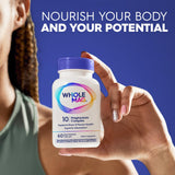 WholeMag Magnesium Complex 10 Forms 1490mg supplement in a hand