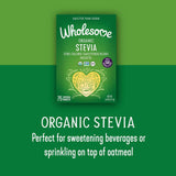 Wholesome Organic Stevia packaging side view