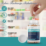 WHOLESOME SCIENCE Melatonin 10 mg Capsules with ingredients list on packaging