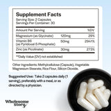 Wholesome Story Magnesium Supplement bottle side view