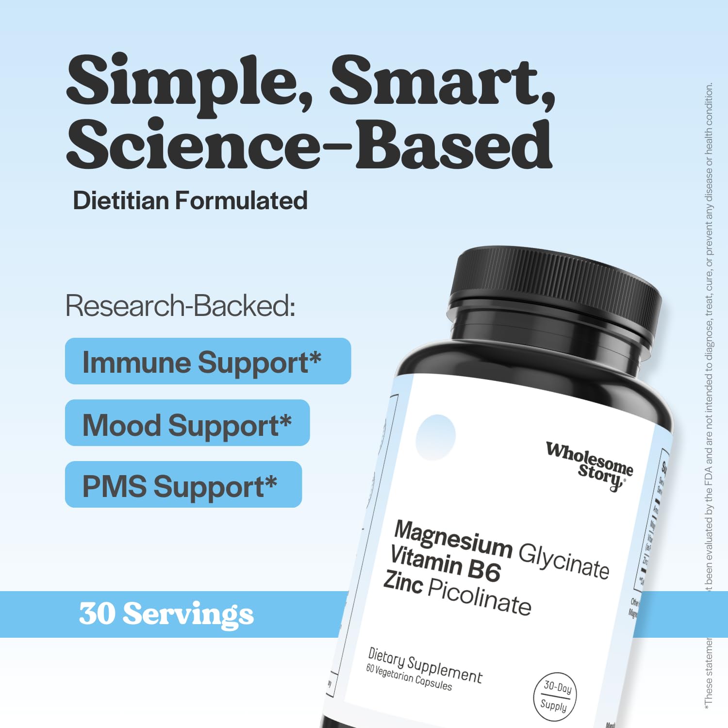 Wholesome Story Magnesium Supplement ingredients list