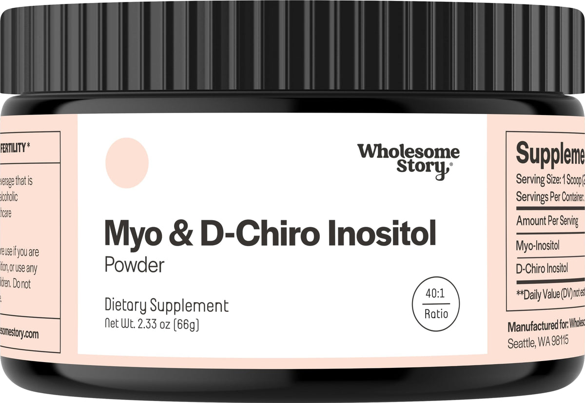 Wholesome Story Myo-Inositol Powder front view with packaging