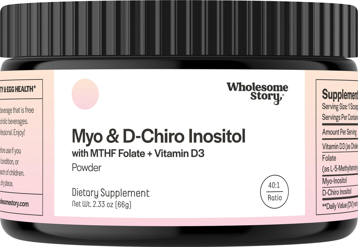 Wholesome Story Myo Inositol Powder front view with packaging